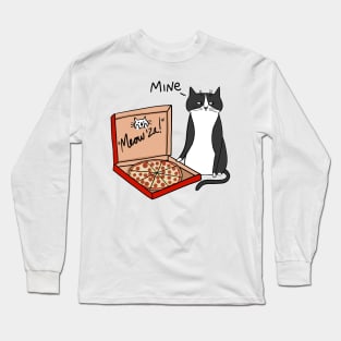 The Cat Took The Pizza Long Sleeve T-Shirt